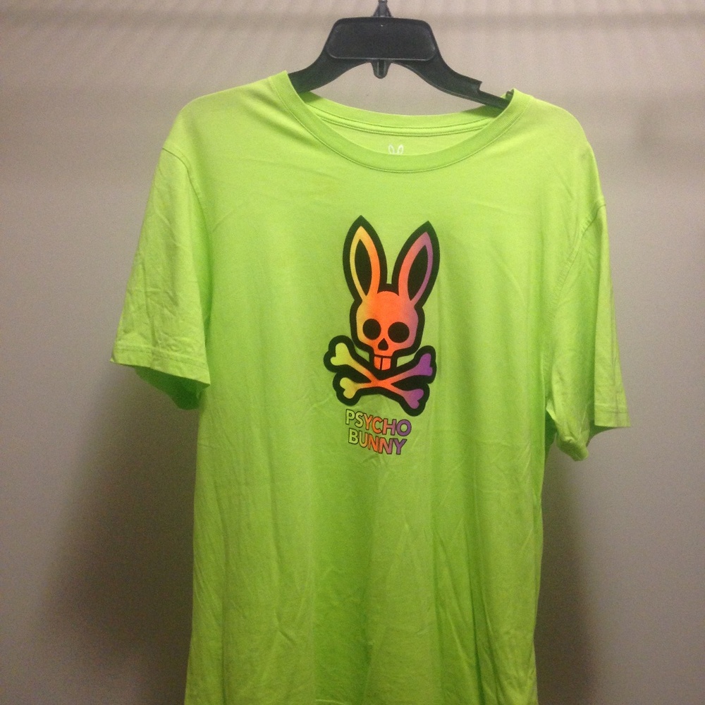 Lime Green Psycho Bunny Tee